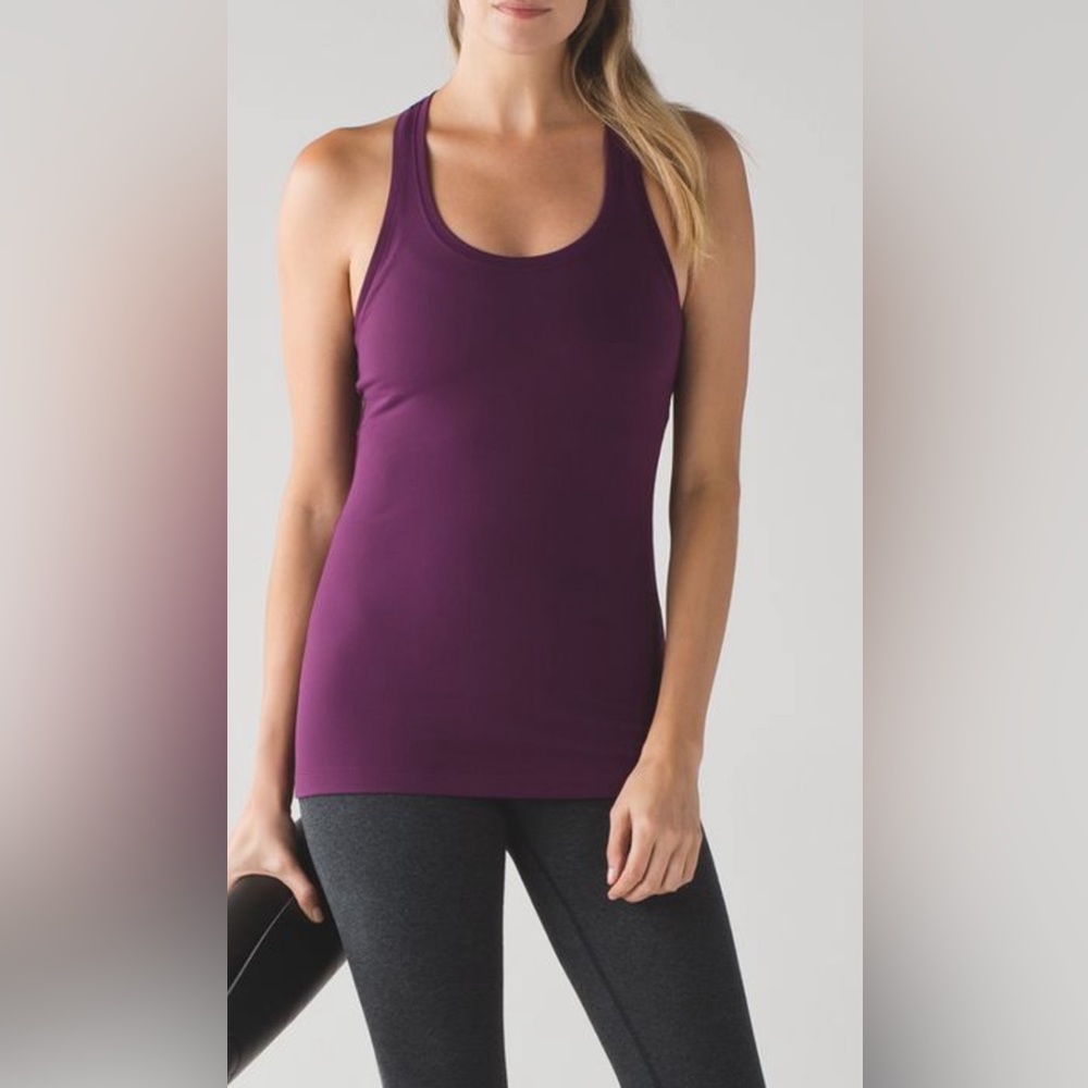 Lululemon Cool racerback II plum size 2